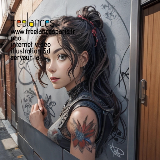 Pao mise en page internet vidéo illustration 3d serveur IA générative AI freelance paris studio de création magazines Y4PXILT0